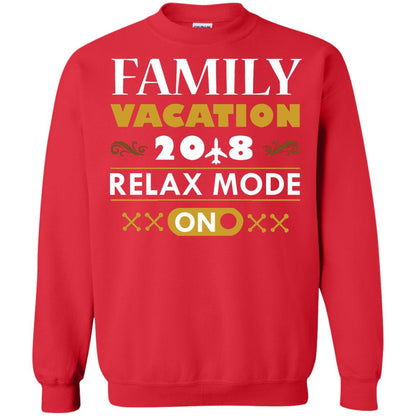 Family Vacation 2018 Relax Mode On Summer Holiday Shirt Red