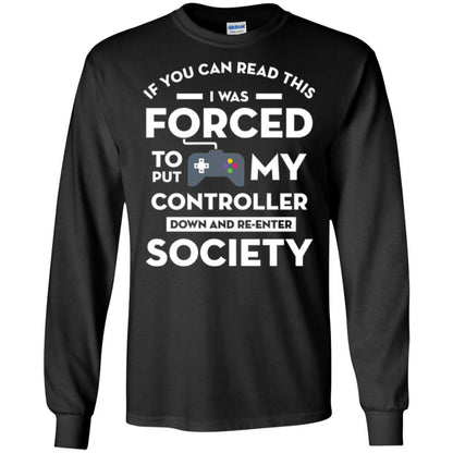 Gamer T-shirt If You Can Read This Black