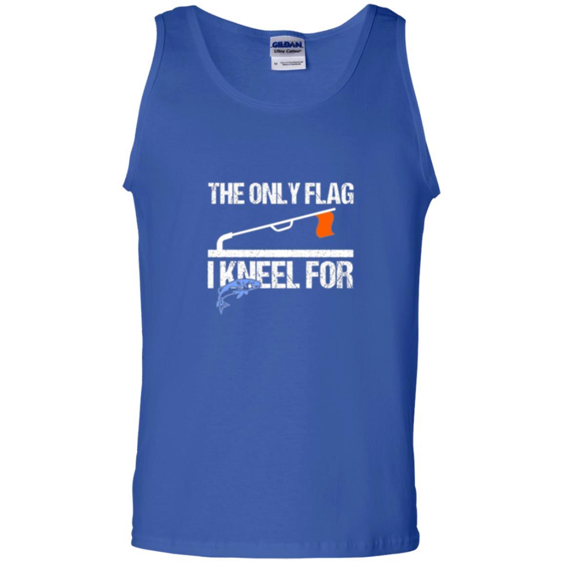 Fisherman T-shirt Ice Fishing Tip Up Flag T-shirt Royal