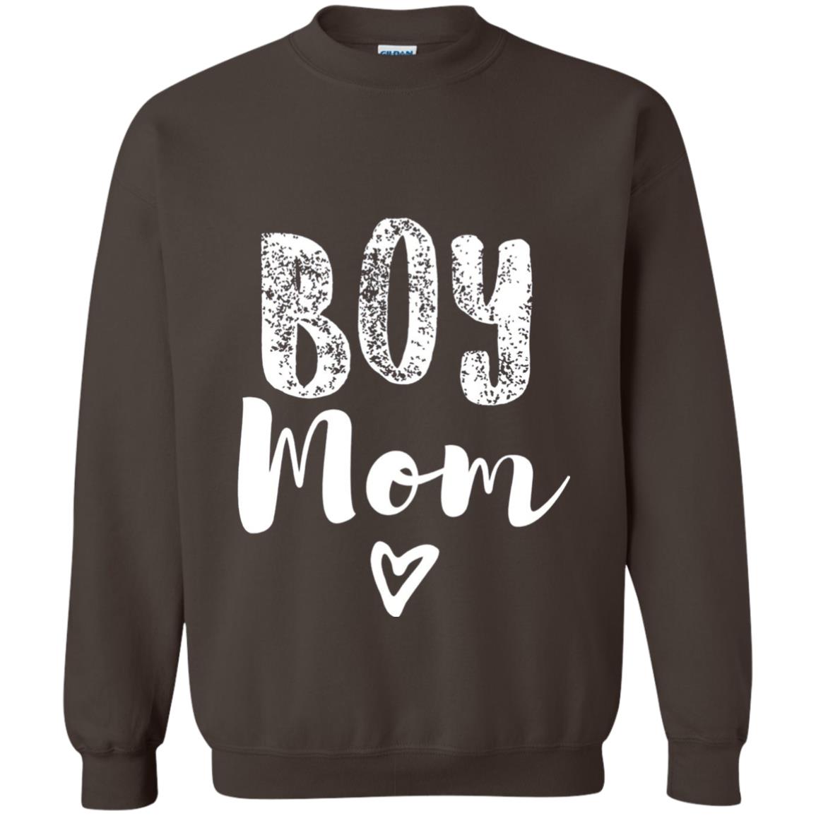 Cute Boy Mom T-shirt Dark Chocolate