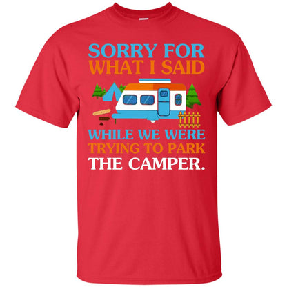While We Were Trying To Park The Camper T-shirt Red
