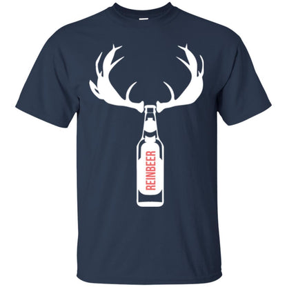 Christmas T-shirt Funny Christmas Reinbeer Navy