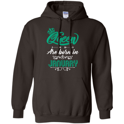 Brithday T-Shirt Queen Are Born In January Dark Chocolate