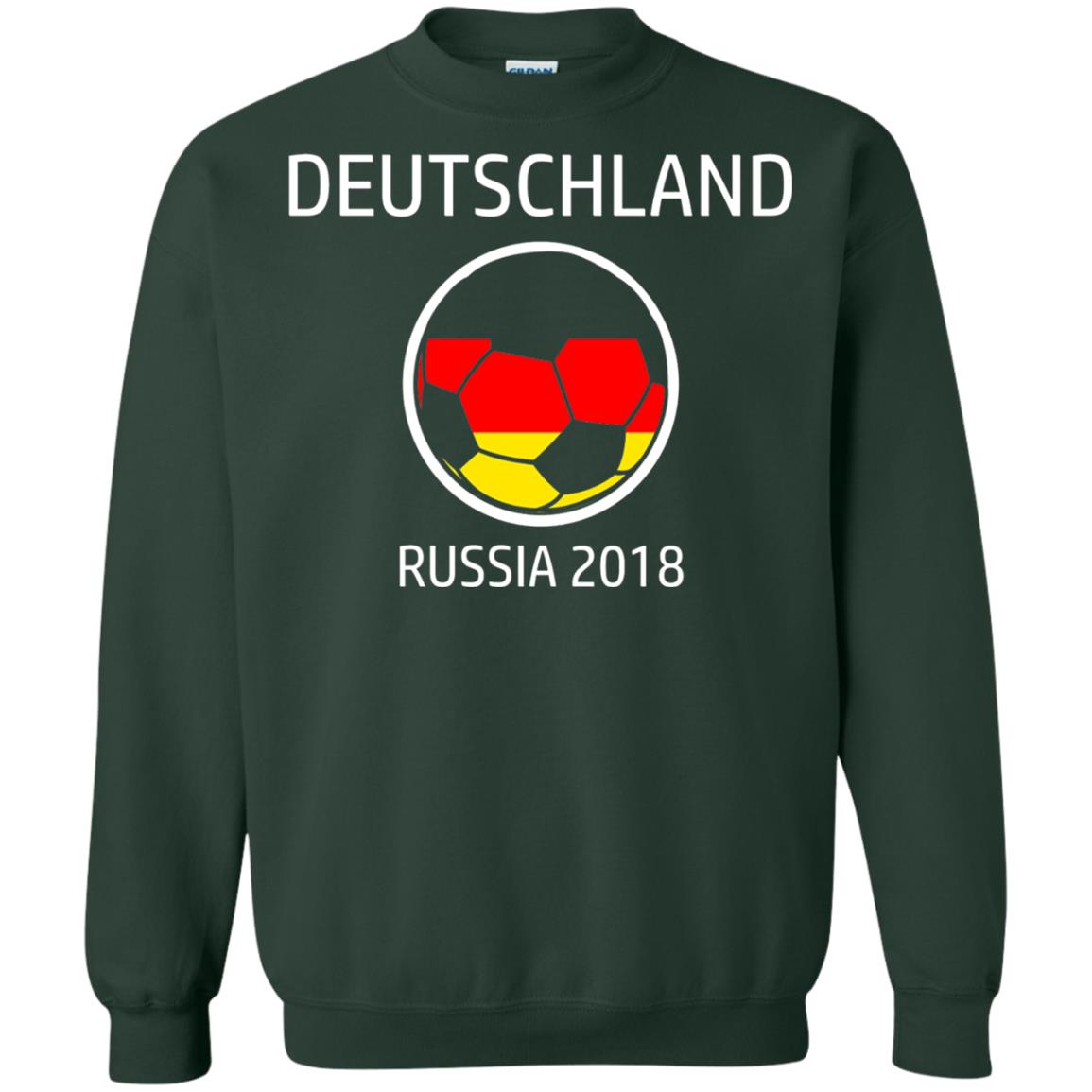 Deutschland Team Russia 2018 Soccer Fan T-shirt Forest Green