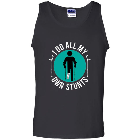 Broken Leg T-shirt I Do All My Own Stunts T-shirt Black