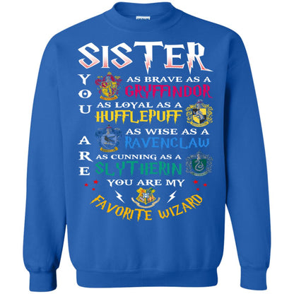 Sister My Favorite Wizard Harry Potter Fan T-shirt Royal
