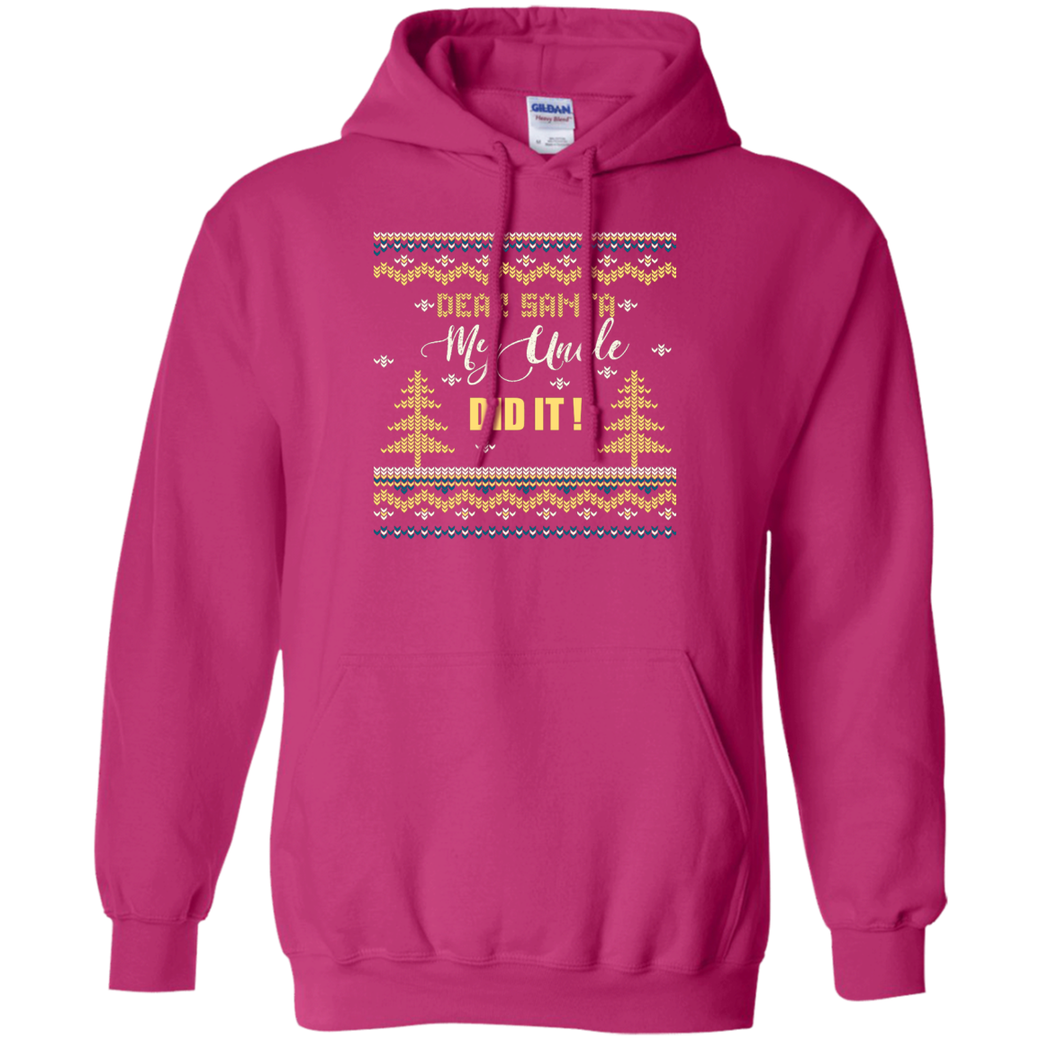 Christmas T-shirt Dear Santa My Uncle Did It Heliconia
