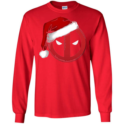 Christmas T-shirt Marvel Deadpool Icon Santa Hat Christmas Graphic Red