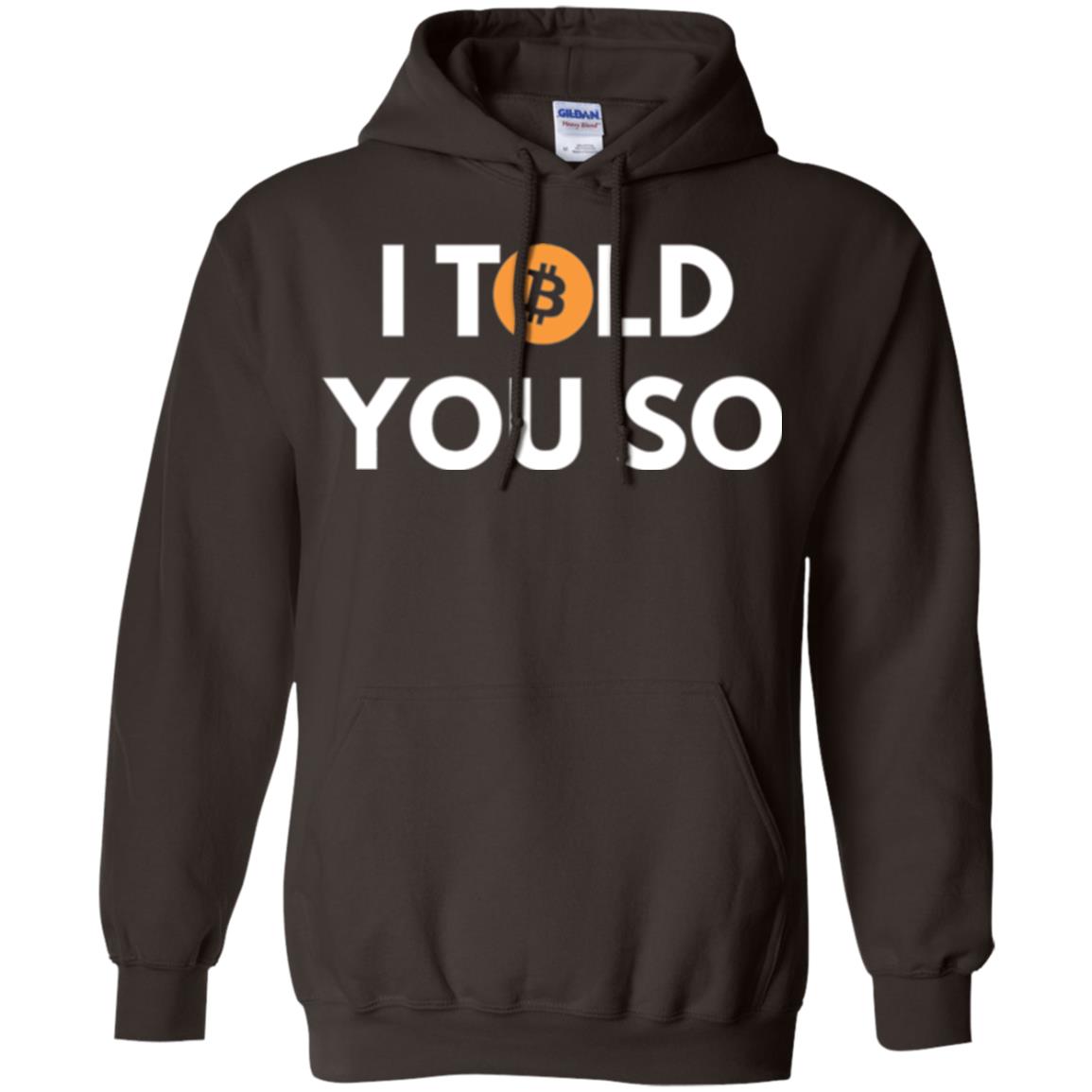 Bitcoin T-shirt I Told You So Dark Chocolate