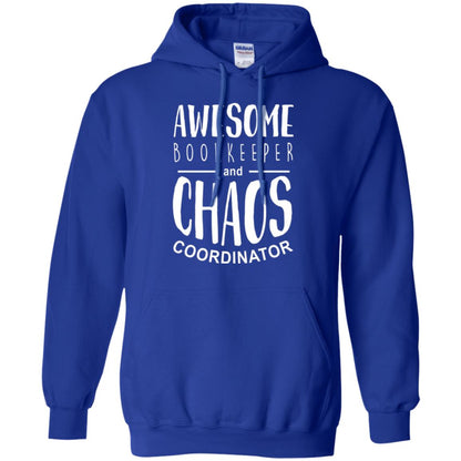 Bookeeper T-shirt Awesome Bookkeeper And Chaos Coordinator Royal