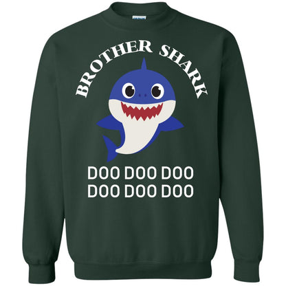 Brother Shark Family Shark Shirt Forest Green