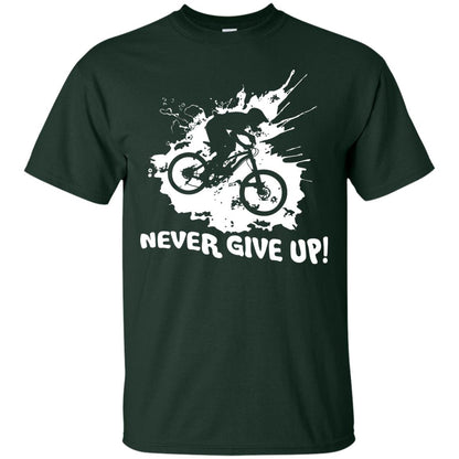 Biker T-shirt Never Give Up Forest