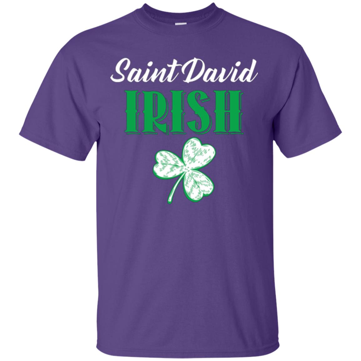 Saint Patrick's Day T-shirt Saint David Irish Purple