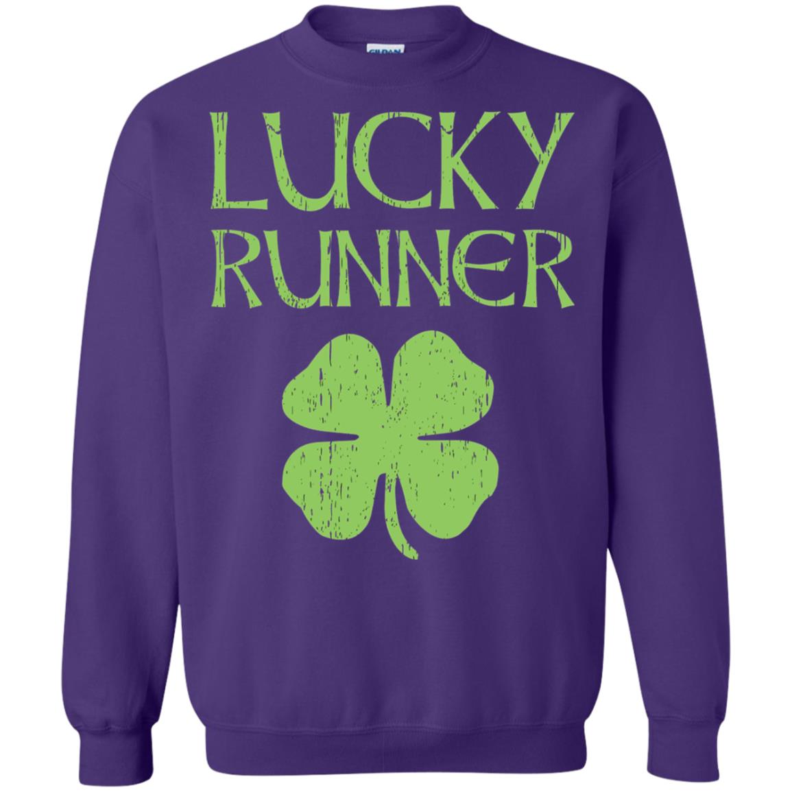 Irish Running Lucky Runners St. Patrick_s Day T-shirt Purple