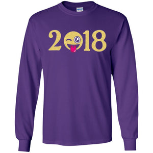 Happy New Year T-shirt Face New Year 2018 Party