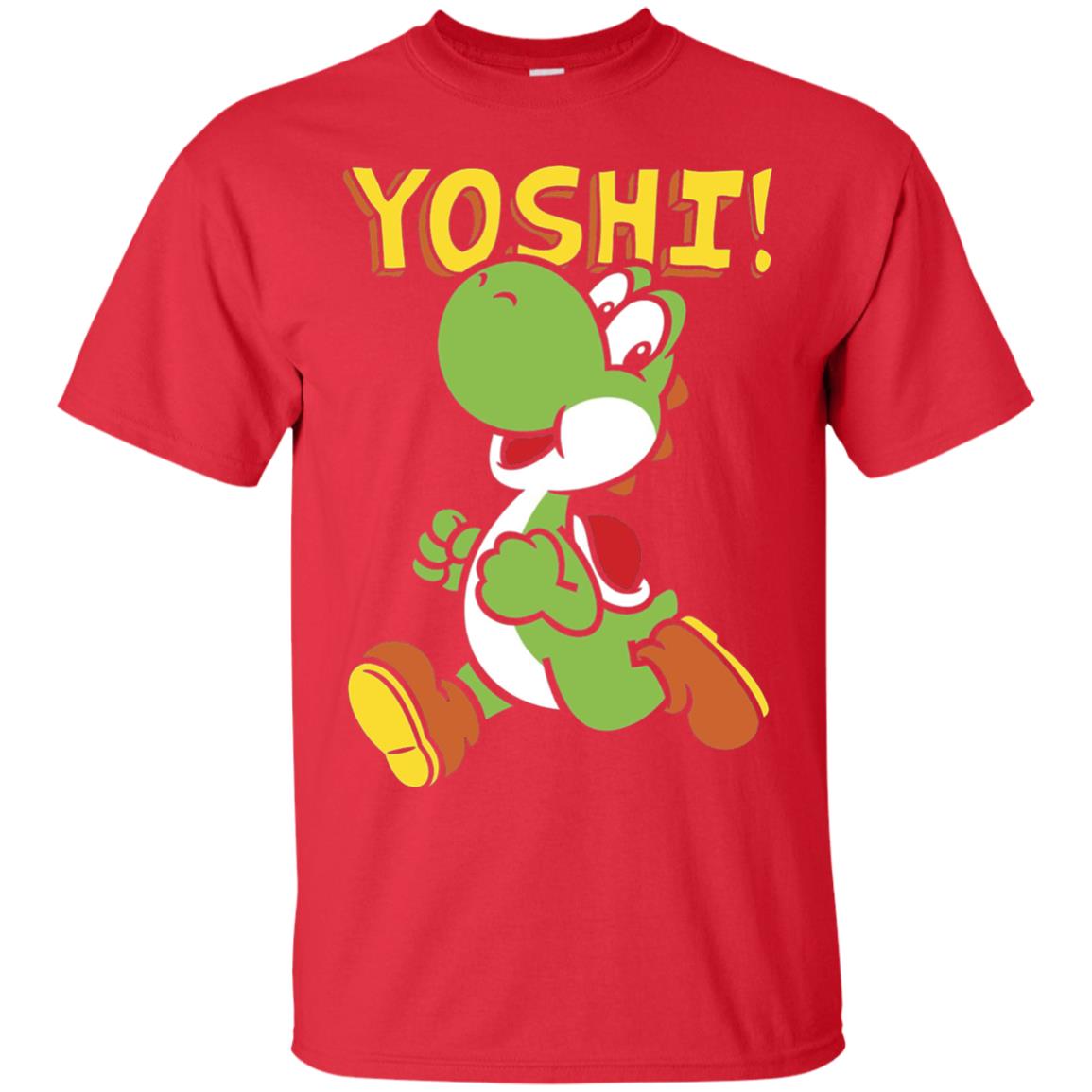 Nintendo Super Mario Yoshi Intro Jump Graphic T-shirt Red