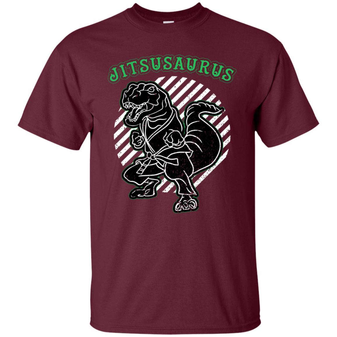 Jitsusaurus Jujutsu Saurus Shirt Maroon