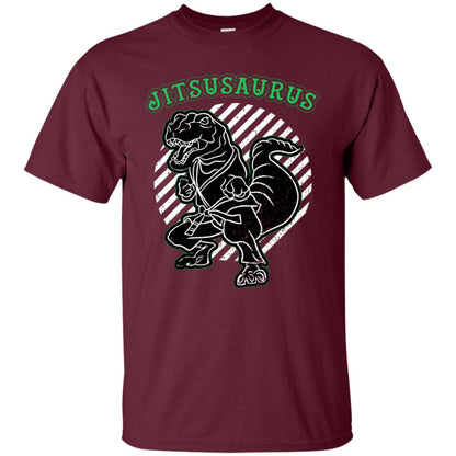 Jitsusaurus Jujutsu Saurus Shirt Maroon