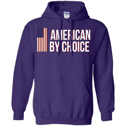 Flag Of American By Choice T-shirt Purple