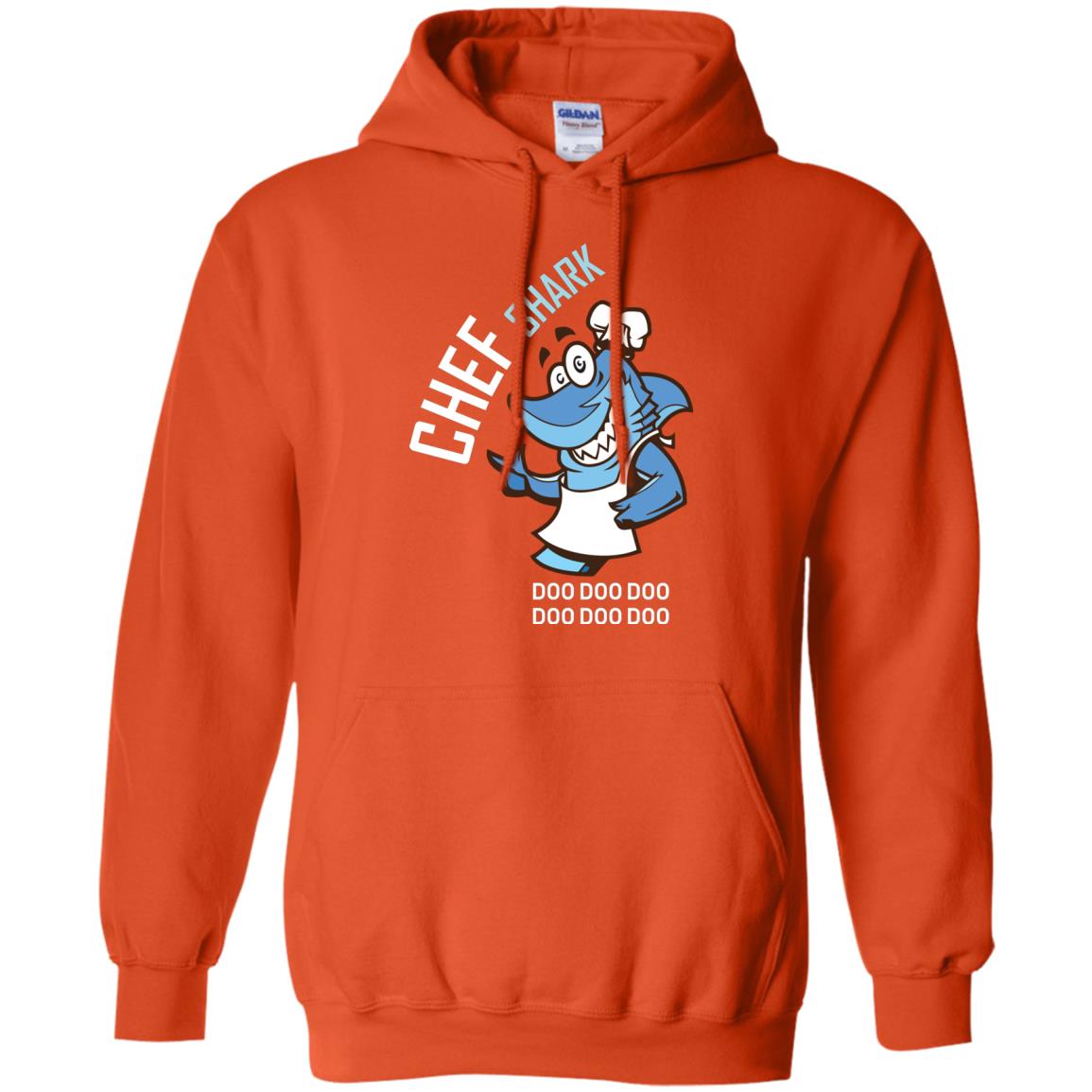 Chef Shark Doo Doo Doo Shirt For Cooker Orange