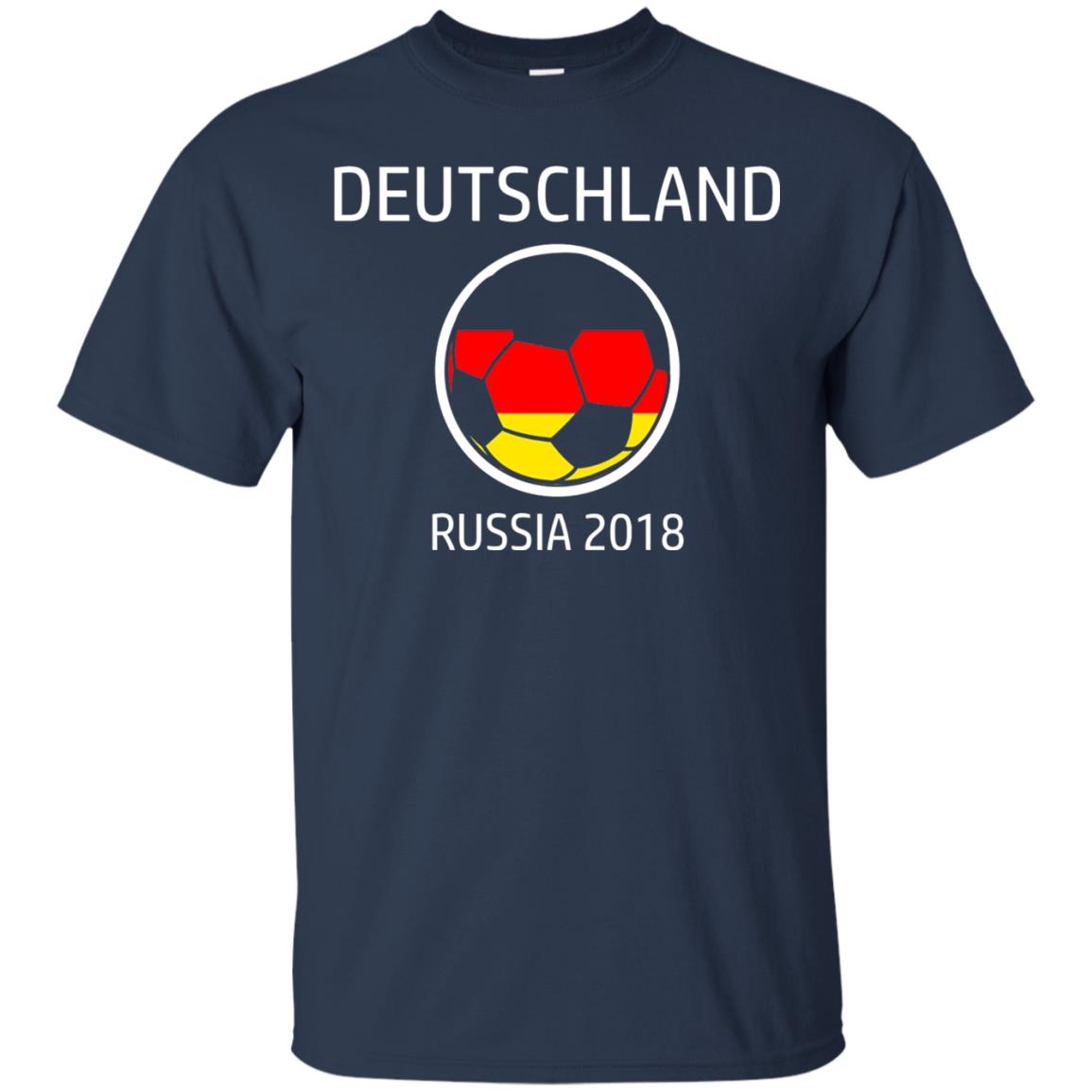 Deutschland Team Russia 2018 Soccer Fan T-shirt Navy