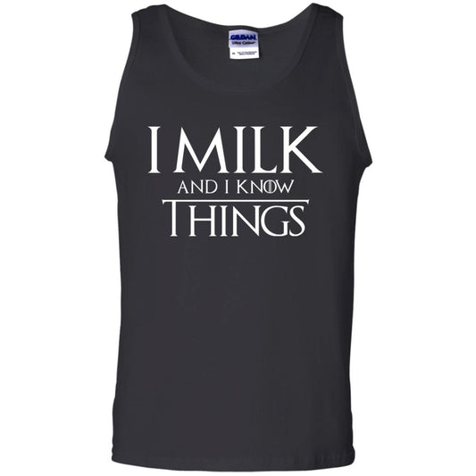 I Milk And I Know Things Game Of Thrones Fan T-shirt Black
