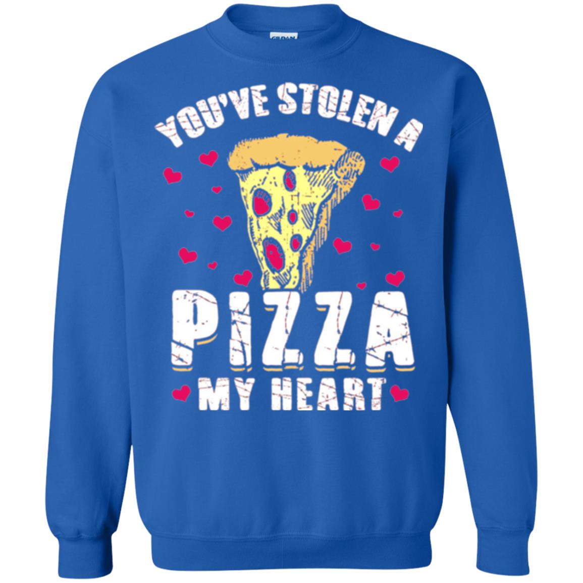 Funny Valentines Day Shirt Food Gift You_ve Stolen Pizza My Heart Royal