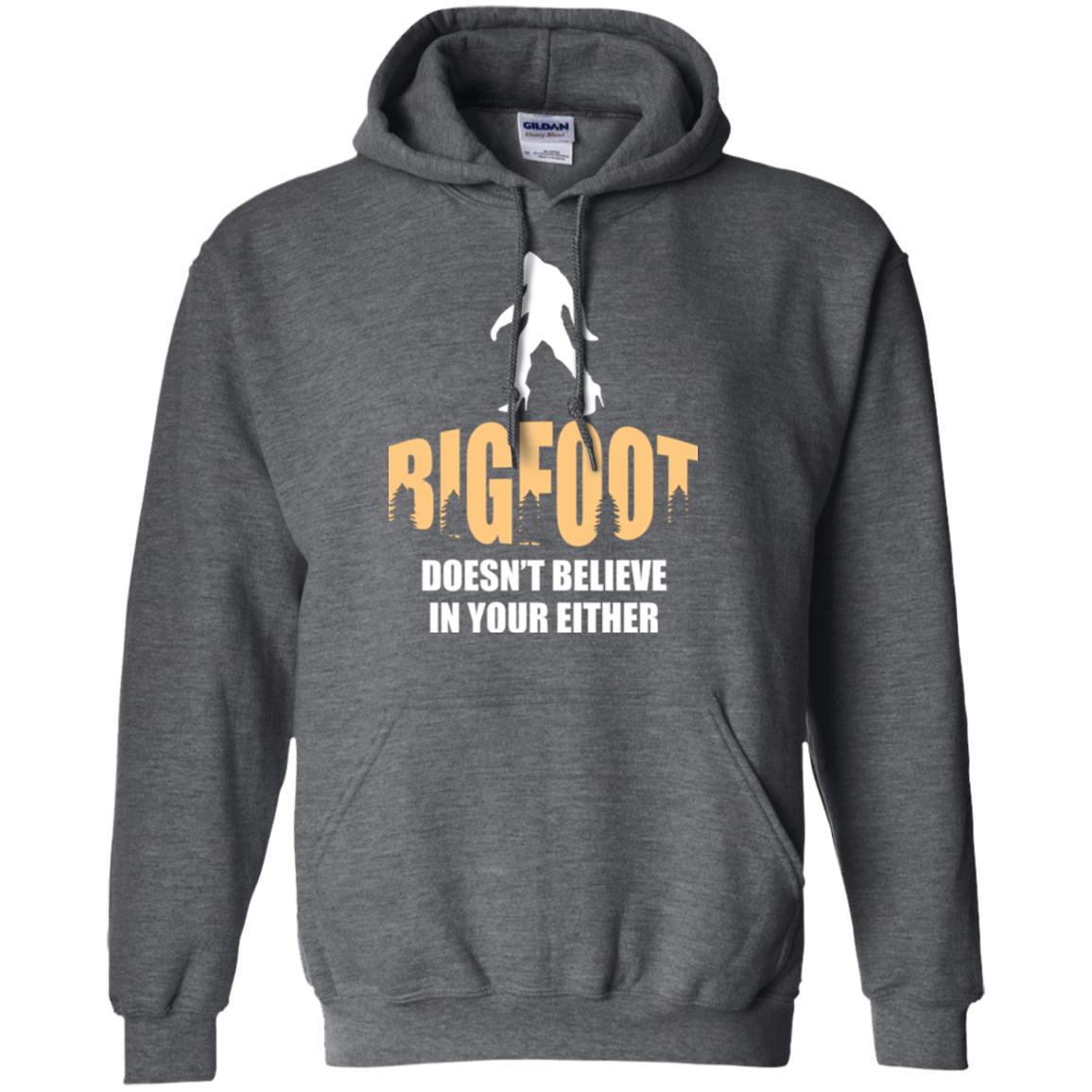 Bigfoot Doesn't Believe In Your Either T-shirt Dark Heather