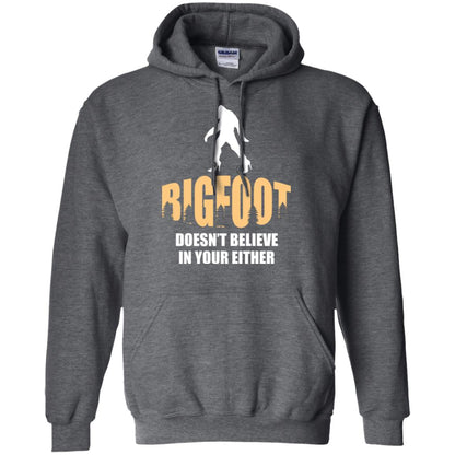 Bigfoot Doesn't Believe In Your Either T-shirt Dark Heather
