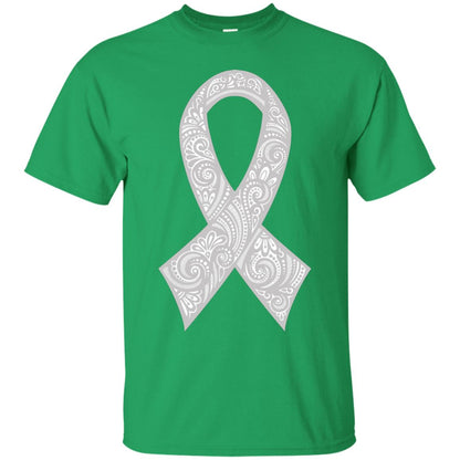 Gray Ribbon Gift Shirt For Brain Cancer Awareness Irish Green
