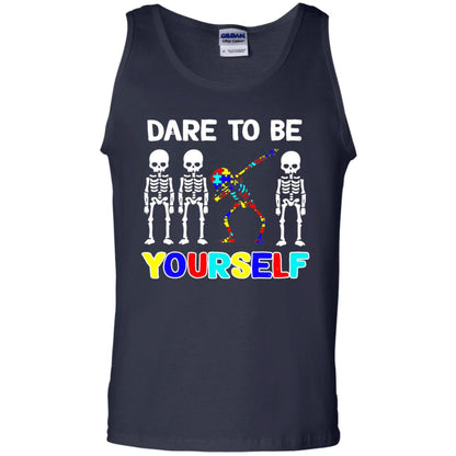 Dare To Be Yourself Autism Awareness Shirt Navy