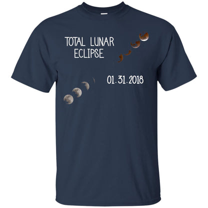 Total Lunar Eclipse 01-31-2018 Celebration Shirt Navy