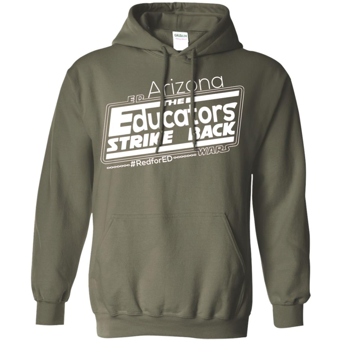 Arizona Teacher Tshirt Red For Ed Arizona The Educators Strike Back Military Green
