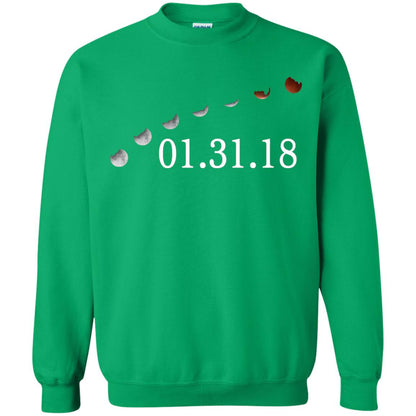 Usa Total Lunar Eclipse On January 31, 2018 T-shirt Irish Green