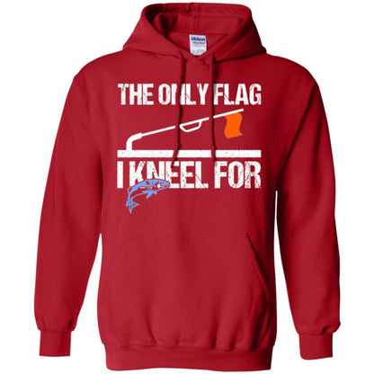 Fishing Lovers T-shirt The Only Flag I Kneel For Red