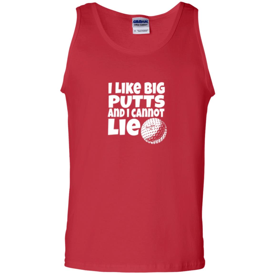 Golf Lover T-shirt I Like Big Putts And I Cannot Lie Red