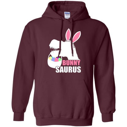 Bunnysaurus Easter Dinosaur Lover Shirt Maroon