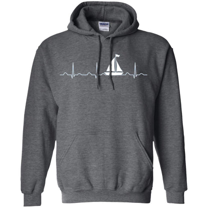 Boating Sailor T-shirt Heartbeat Dark Heather