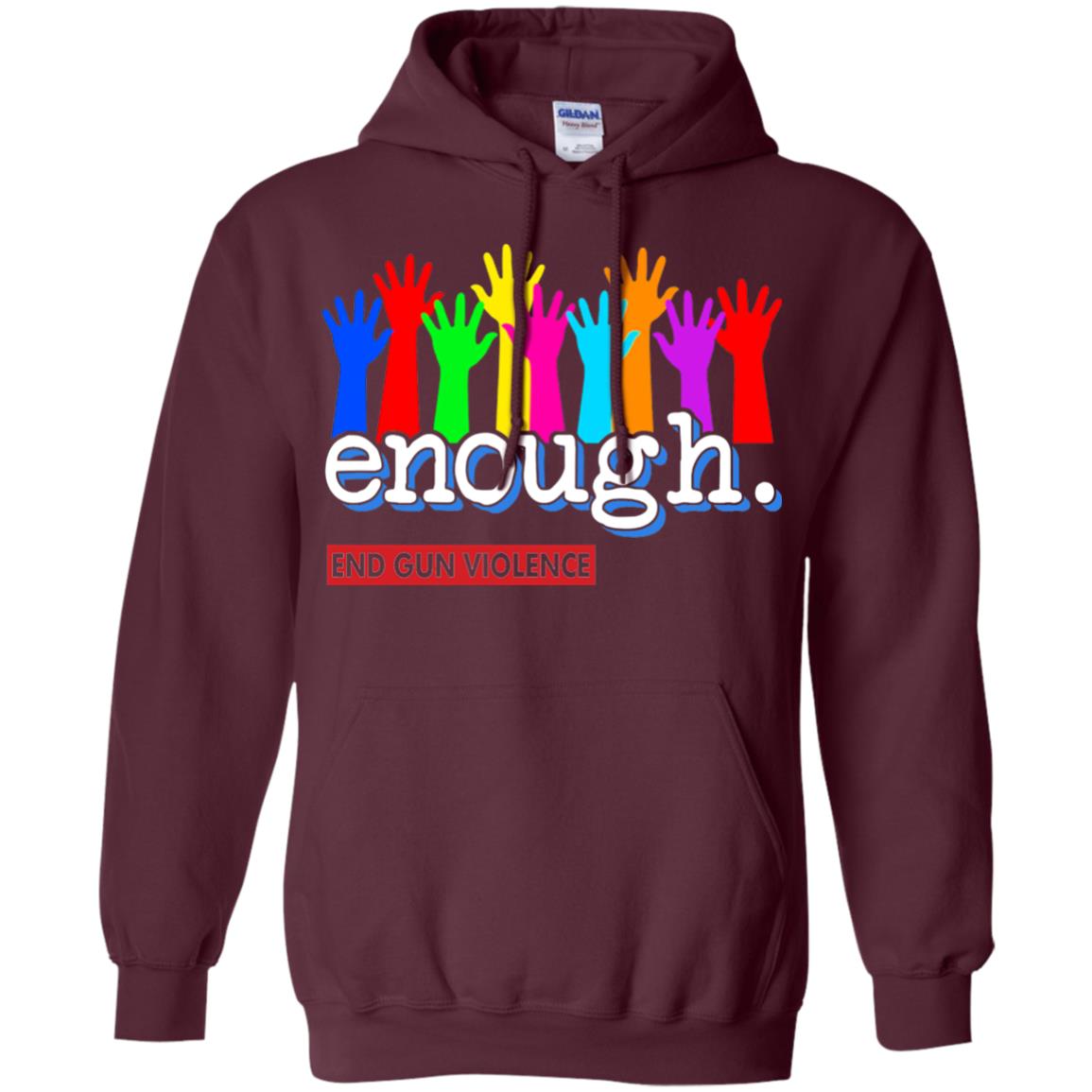 End Gun Violence Enough Gun Control T-shirt Maroon