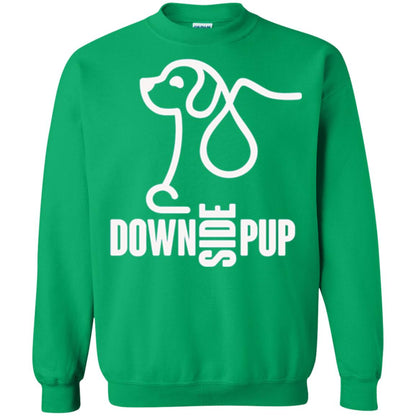 Dog Lover T-shirt Down Side Pup T-shirt Irish Green