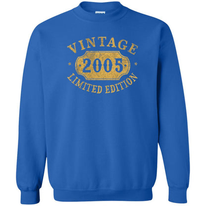 Brithday T-shirt Vintage 2005 Limited Edition Royal