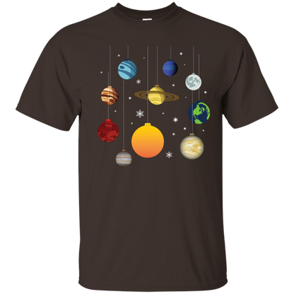 Christmas T-shirt Joy To Universe Christmas Dark Chocolate