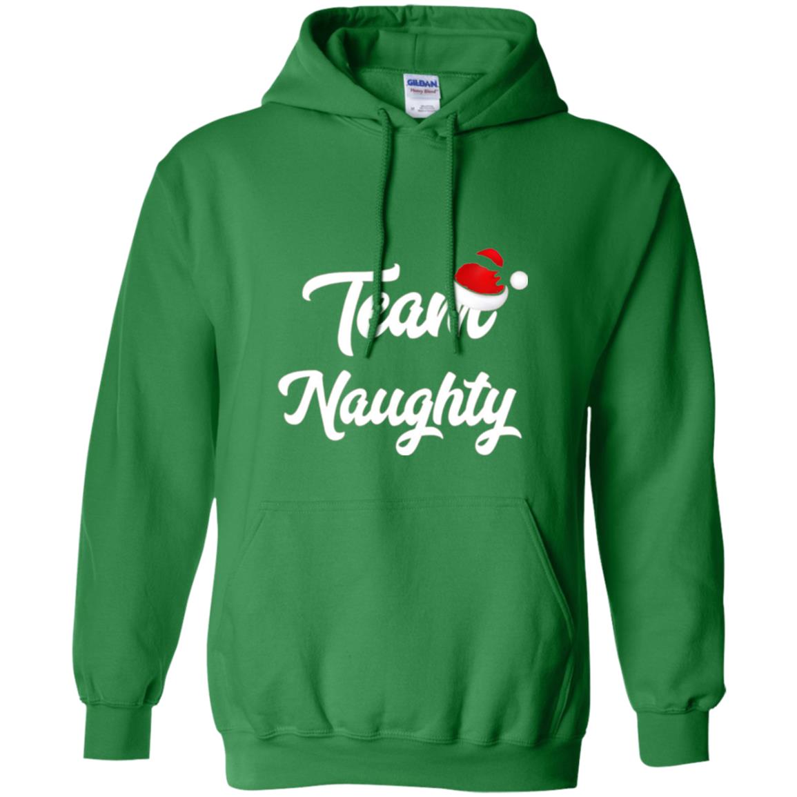 Christmas T-shirt Team Naughty Irish Green