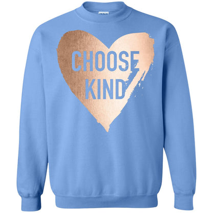 Choose Kind Anti Bullying Rose Gold T-shirt Carolina Blue