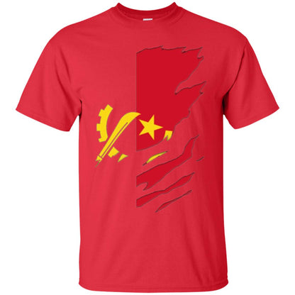 Super Angola Flag T-shirt Red