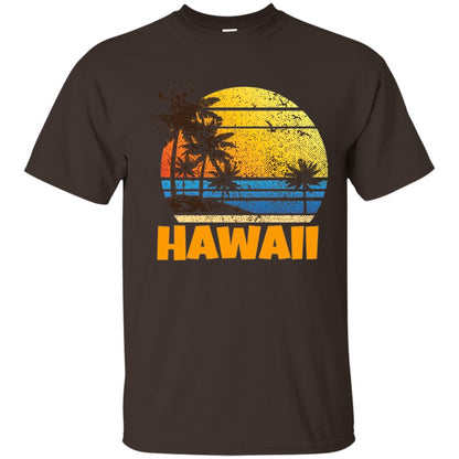 Old School 70_s Hawaiian The Aloha State T-shirt Dark Chocolate