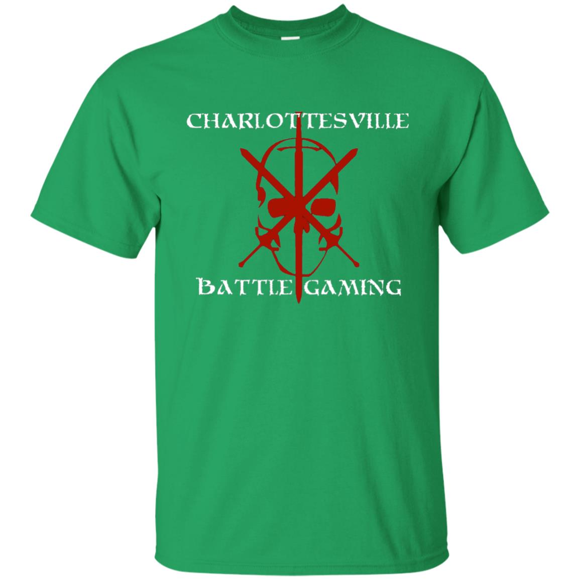 Charlottesville Battle Gaming Gamer T-shirt Irish Green