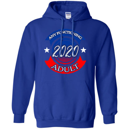 American Election Bumper T-shirt Any Functioning Adult 2020 Royal