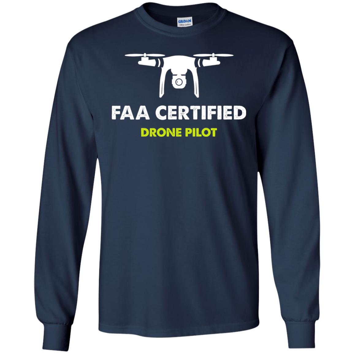 Faa Certified Drone Pilot T-shirt Navy