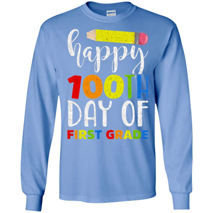 Children T-shirt Happy 100th Day Of First Grade Carolina Blue